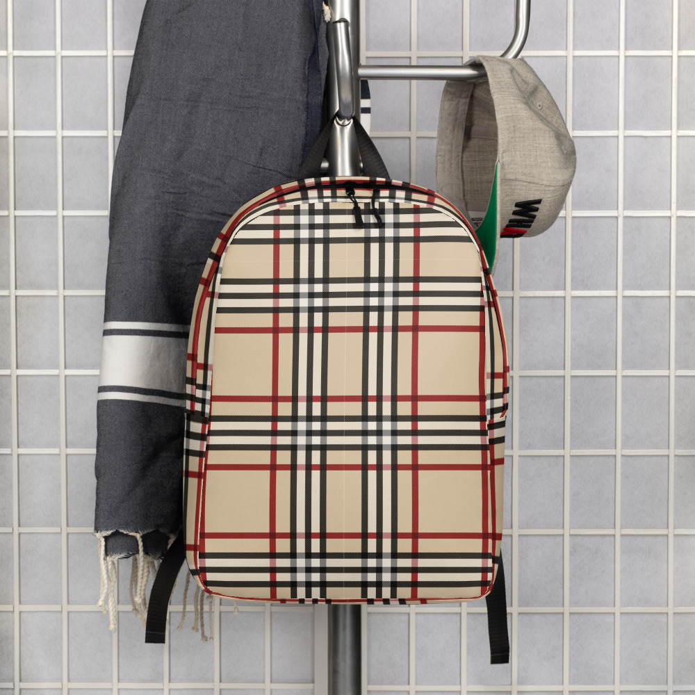 Berry Plaid Backpack