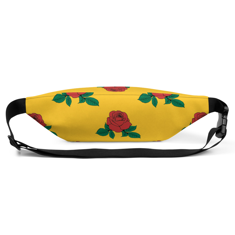 Yellow Rose Floral Shoulder/Waist Bag - Image 4