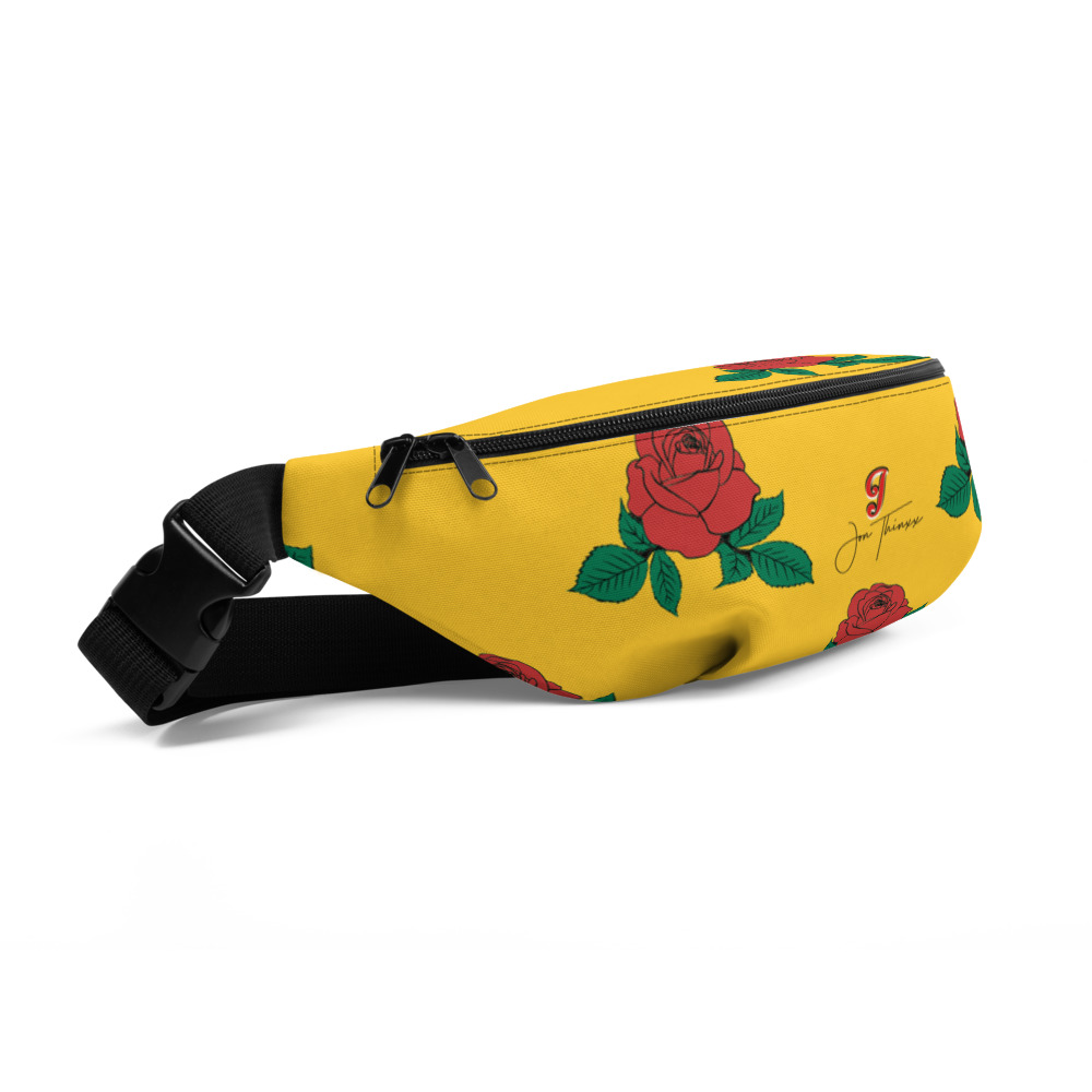 Yellow Rose Floral Shoulder/Waist Bag - Image 2