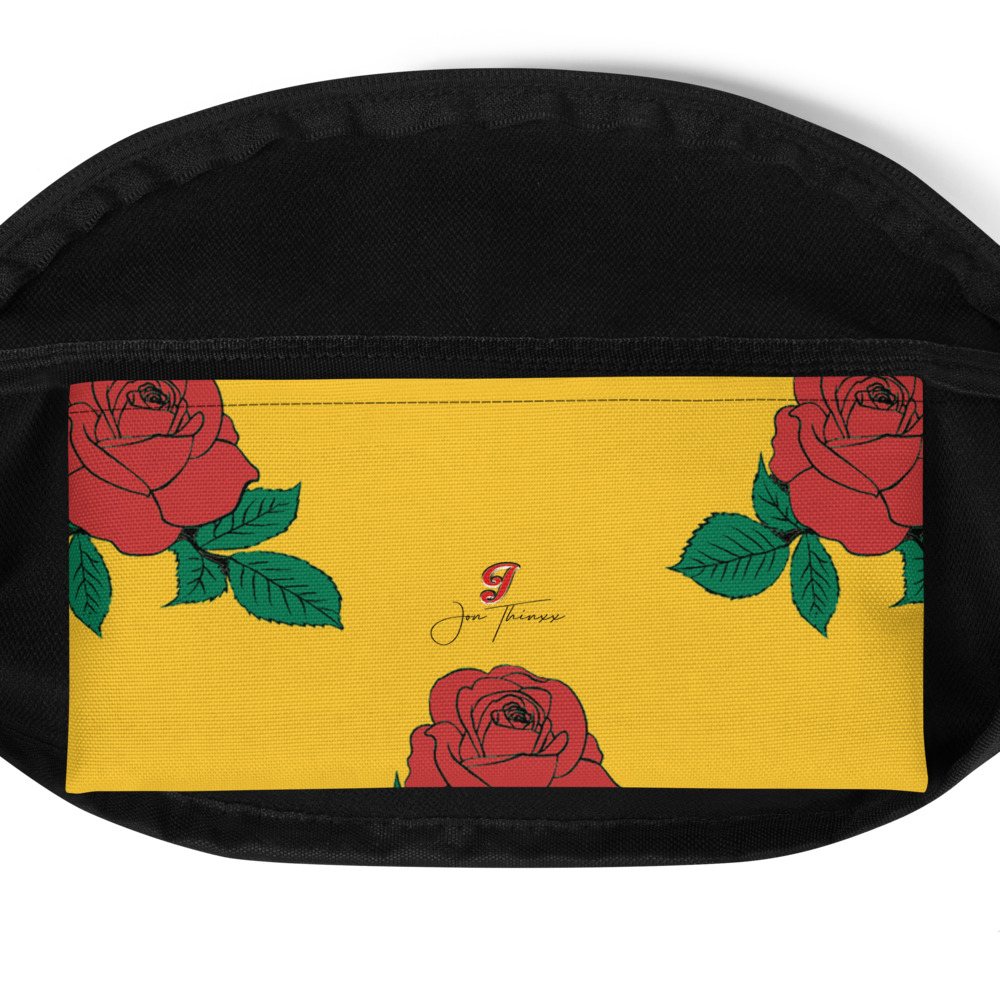 Yellow Rose Floral Shoulder/Waist Bag - Image 5