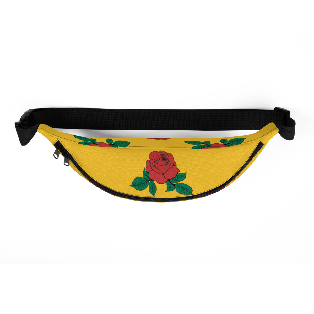 Yellow Rose Floral Shoulder/Waist Bag - Image 3